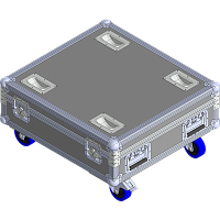BELCASE TC-FINE75FT-R, 671х624х214мм, кейс транспортировочный для 4-х приборов FINE ART 57 FT