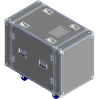 BELCASE RC-7013v-R, 963x575x680мм, кейс рэковый для видеосервера с амортизрующей прокладкой, рабочая глубина 700мм