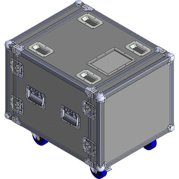 BELCASE RC-5408v-R, 745x575x458мм, кейс рэковый для усилителей с амортизрующей прокладкой, рабочая глубина 549мм