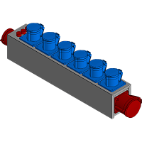 BELBOX BB-3205-2PP, устройство распределительное, вход CEE-380В/32А, выход CEE-380/32A + 6хCEE-220В/16А, индикаторы