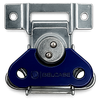 BELCASE BC-03BLF-zn-blue, замок-бабочка плоский, цинк+синий