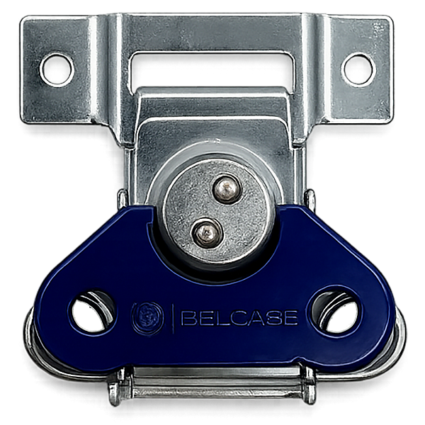 BELCASE BC-03BLF-zn-blue, замок-бабочка плоский, цинк+синий