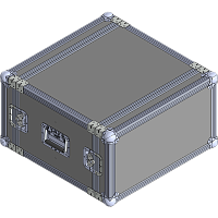 BELCASE RC-4005v-F, 600x590x332мм, кейс рэковый 5U с амортизирующей прокладкой, рабочая глубина 40см