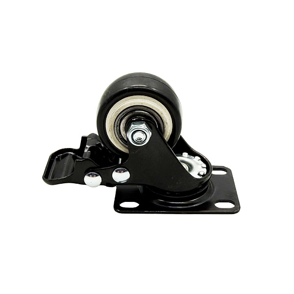 BELCASE BC-40PP-B, колесо поворотное, с тормозом, диаметр: 40мм., черное