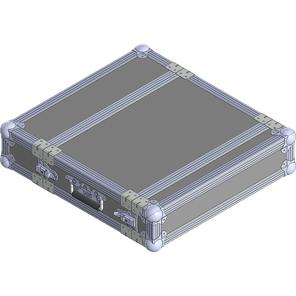 BELCASE RC-3002NOVA-F, 572х530х124мм, кейс рэковый для конвертера CVT4K-S, рабочая глубина 30см, 2U