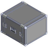 BELCASE RС-4008-F, 597x530x387мм, кейс рэковый приборный, рабочая глубина 40см, 8U