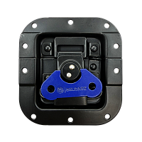 BELCASE BC-03BL-blk-blue, замок-бабочка средний, под профиль, черный+синий