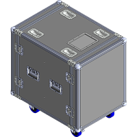 BELCASE RC-6013v-R, 797x575x680мм, кейс рэковый для StageBox c ИБП с амортизрующей прокладкой, рабочая глубина 600мм