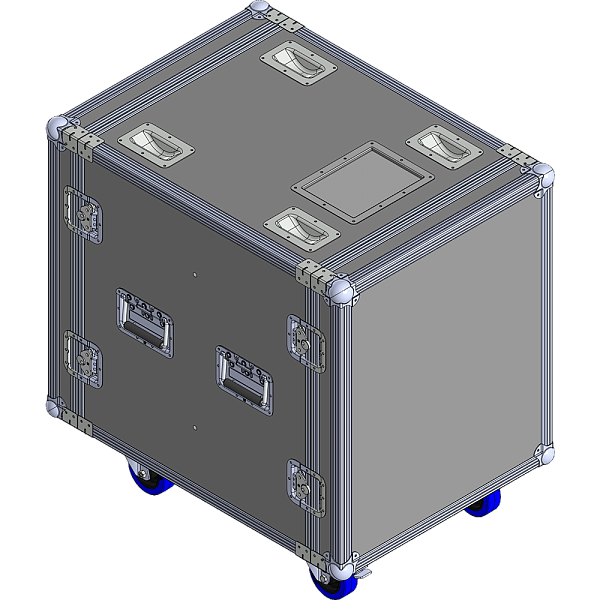 BELCASE RC-6014v-R, 797x575x725мм, кейс рэковый для StageBox c ИБП с амортизрующей прокладкой, рабочая глубина 600мм