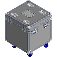 BELCASE TC-6060UNIPART-R, 603x603x603мм, кейс транспортировочный универсальный с перегородками, высота 600мм