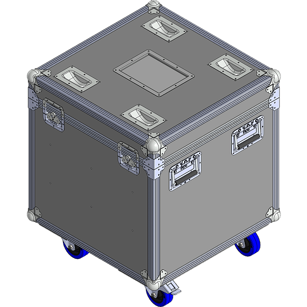 BELCASE TC-6060UNIPART-R, 603x603x603мм, кейс транспортировочный универсальный с перегородками, высота 600мм
