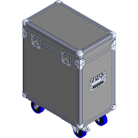 BELCASE TC-MH-S/2-R, 553х347х631мм, кейс транспортировочный для 2-х приборов "Вращающаяся голова"