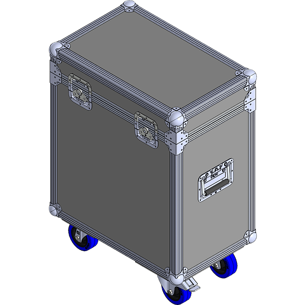 BELCASE TC-MH-S/2-R, 553х347х631мм, кейс транспортировочный для 2-х приборов "Вращающаяся голова"