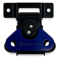 BELCASE BC-03BLF-blk, замок-бабочка плоский, черный+синий