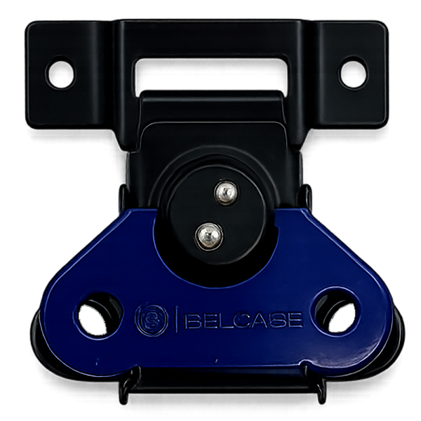 BELCASE BC-03BLF-blk, замок-бабочка плоский, черный+синий