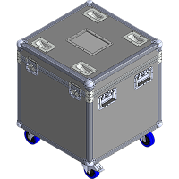 BELCASE TC-6060UNI-R, 603x603x603мм, кейс транспортировочный универсальный, высота 600мм