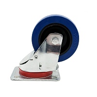 BELCASE BC-100SPER, колесо поворотное с возвратом, без тормоза, диаметр: 100мм., синее