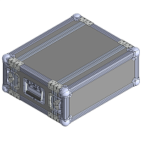 BELCASE RС-2504-F, 447x530x209мм, кейс рэковый приборный, рабочая глубина 25см, 4U