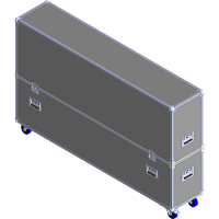 BELCASE TC-85-R, 1977x400x1124мм, кейс транспортировочный для телевизора 85"