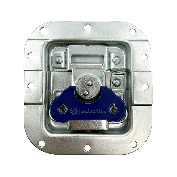 BELCASE BC-03BL-zn-blue, замок-бабочка средний, под профиль, цинк+синий