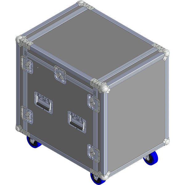 BELCASE RC-5510-R, 737x542x666мм, кейс рэковый с подъемным механизмом, 10U+12U, рабочая глубина 55см