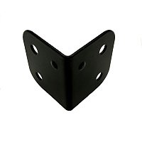 BELCASE BC-03BDB-blk, скоба угловая большая двойная, черная