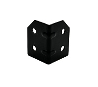 BELCASE BC-01MDB-blk, скоба угловая средняя двойная, черная