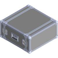 BELCASE RC-4004v-F, 597x575x280мм, кейс рэковый 4U с амортизирующей прокладкой, рабочая глубина 40см