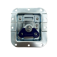 BELCASE BC-01BL-zn-blue, замок-бабочка средний, под профиль, цинк+синий