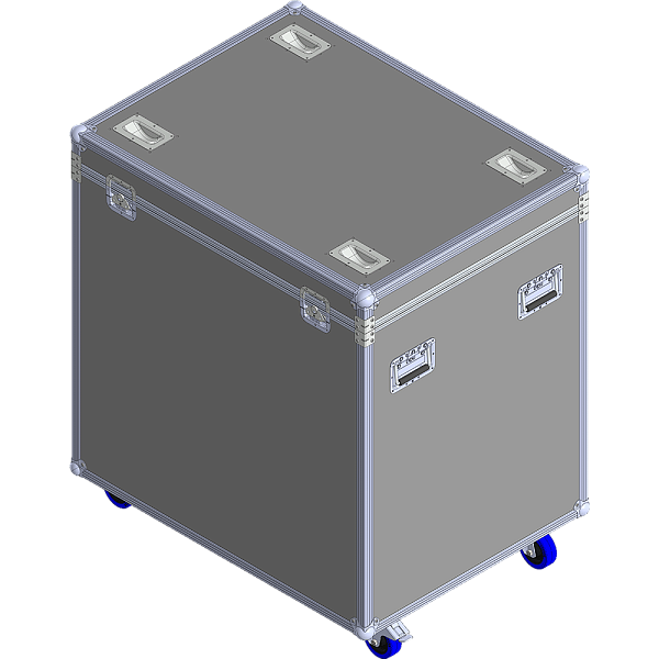 BELCASE ТС-LED960/5-R, 1011x1021x770мм, кейс транспортировочный для 5-ти LED кабинетов 960х960мм