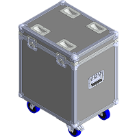 BELCASE TC-MH-B/2-R, 553х435х611мм, кейс транспортировочный для 2-х приборов "Вращающаяся голова"