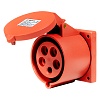 BELBOX BB-325N, розетка силовая стационарная, 32А, 380В, 5P, 3P+N+E, IP44, красная
