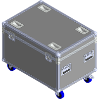 BELCASE TC-SE2/COMM-R, 830х577х495мм, кейс транспортировочный для 2-х спецэффектов + коммутация