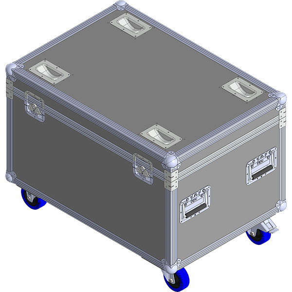 BELCASE TC-SE2/COMM-R, 830х577х495мм, кейс транспортировочный для 2-х спецэффектов + коммутация