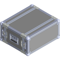 BELCASE RC-405TXS-F, 458x530x254мм, кейс рэковый для радиомикрофонов, рабочая глубина 26см, 5U