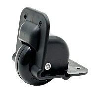 BELCASE BC-56BCW, колесо угловое, диаметр: 56мм., пластик, черное