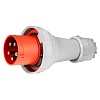 BELBOX BB-0352N, вилка силовая кабельная, 63А, 380В, 5P, 3P+N+E, IP67, красная