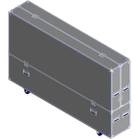 BELCASE TC-100-R, 2321x441x1336мм, кейс транспортировочный для телевизора 100"
