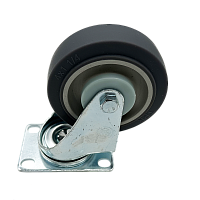 BELCASE BC-100TPR, колесо поворотное, без тормоза, диаметр: 100мм., серое