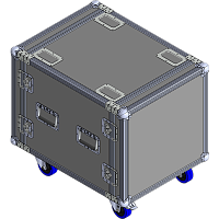 BELCASE RC-5410v-R, 749x570x544мм, кейс рэковый для усилителей с амортизрующей прокладкой, рабочая глубина 549мм