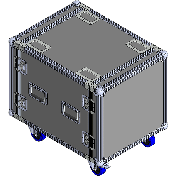 BELCASE RC-5410v-R, 749x570x544мм, кейс рэковый для усилителей с амортизрующей прокладкой, рабочая глубина 549мм